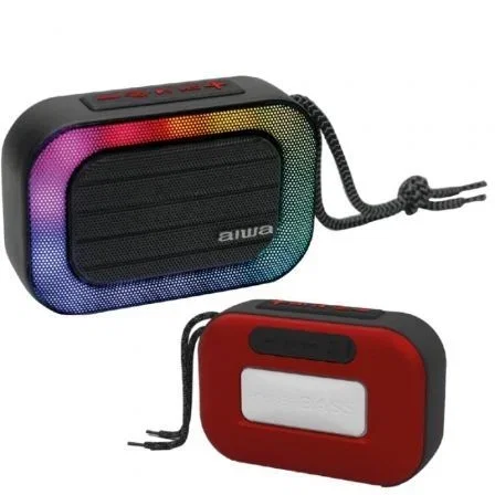 Aiwa BST-130RD Altavoz Bluetooth 5W RMS 1.0 Rojo Aiwa BST-130RD Altavoz Bluetooth 5W RMS 1.0 Rojo